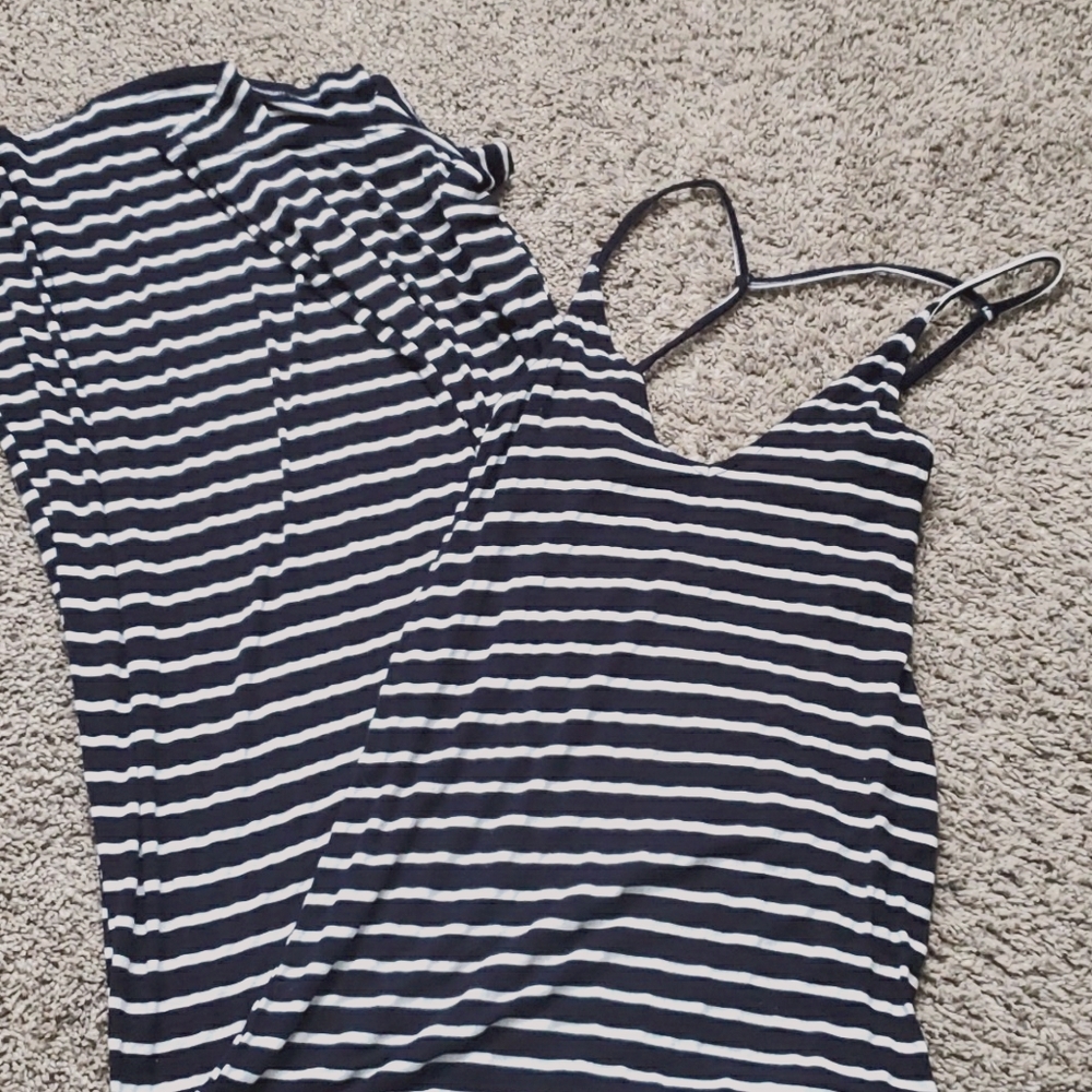 Navy womans maxi